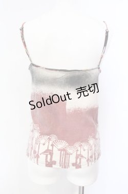 画像3: gouk / 和柄キャミソール  ベージュ×レッド O-25-08-07-049-GO-TO-OW-OS
