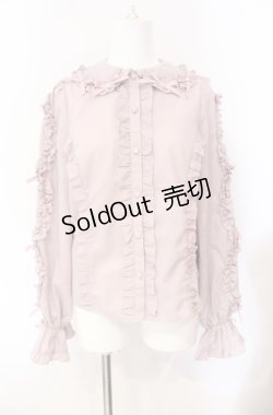 画像1: Chalmiere / フリルブラウス  ピンク O-25-08-07-061-LO-BL-IG-OS
