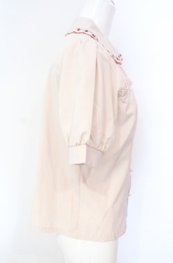 画像3: axes femme POETIQUE / ストロベリー刺繍ブラウス  ピンク O-25-08-07-063-AX-BL-IG-OS