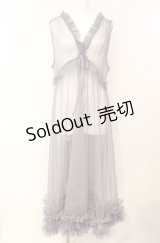 axes femme / レイヤード用チュールワンピース  グレー O-25-08-07-065-AX-OP-IG-ZT1104B
