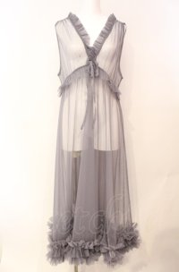 axes femme / レイヤード用チュールワンピース  グレー O-25-08-07-065-AX-OP-IG-OS