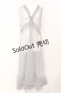 axes femme / レイヤード用チュールワンピース  グレー O-25-08-07-065-AX-OP-IG-ZT1104B