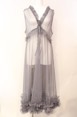 画像1: axes femme / レイヤード用チュールワンピース  グレー O-25-08-07-065-AX-OP-IG-OS