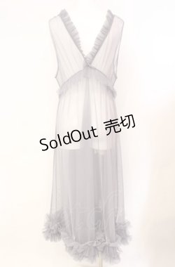 画像3: axes femme / レイヤード用チュールワンピース  グレー O-25-08-07-065-AX-OP-IG-ZT1104B