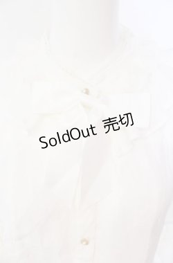 画像2: axes femme kawaii / 3段フリル姫袖ブラウス  シロ O-25-08-07-071-AX-BL-IG-OS