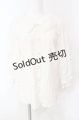 axes femme POETIQUE / レース襟ブラウス  シロ O-25-08-07-072-AX-BL-IG-OS