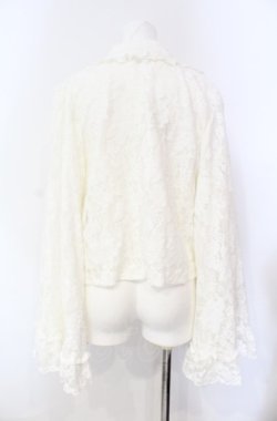 画像4: axes femme / 起毛レース姫袖風ボレロ  シロ O-25-08-07-074-AX-TO-IG-OS