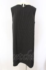 画像2: axes femme / ストライプノースリーブワンピース  クロ×シロ O-25-08-07-076-AX-OP-IG-ZT035 (2)