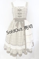 Dream in july / Brownie Sweetie ジャンパースカート M ブラウン×ベージュ O-25-08-07-008-LO-OP-OW-OS