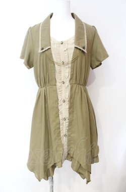 画像1: axes femme / 重ね風裾イレヘムチュニック M イエローけい O-25-08-07-088-AX-OP-IG-OS