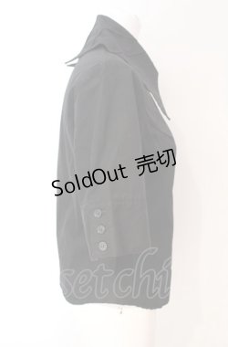 画像2: BPN / 蝙蝠襟半袖ブラウス M ブラック O-25-08-07-091-GO-BL-IG-OS