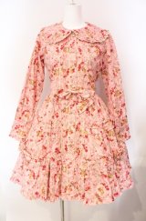 metamorphose / ガーデニングくまちゃんワンピース  ピンク O-25-08-07-009-ME-OP-IG-OS
