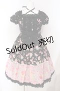 Angelic Pretty / Powder Roseワンピース  クロ O-25-08-07-011-AP-OP-IG-OS