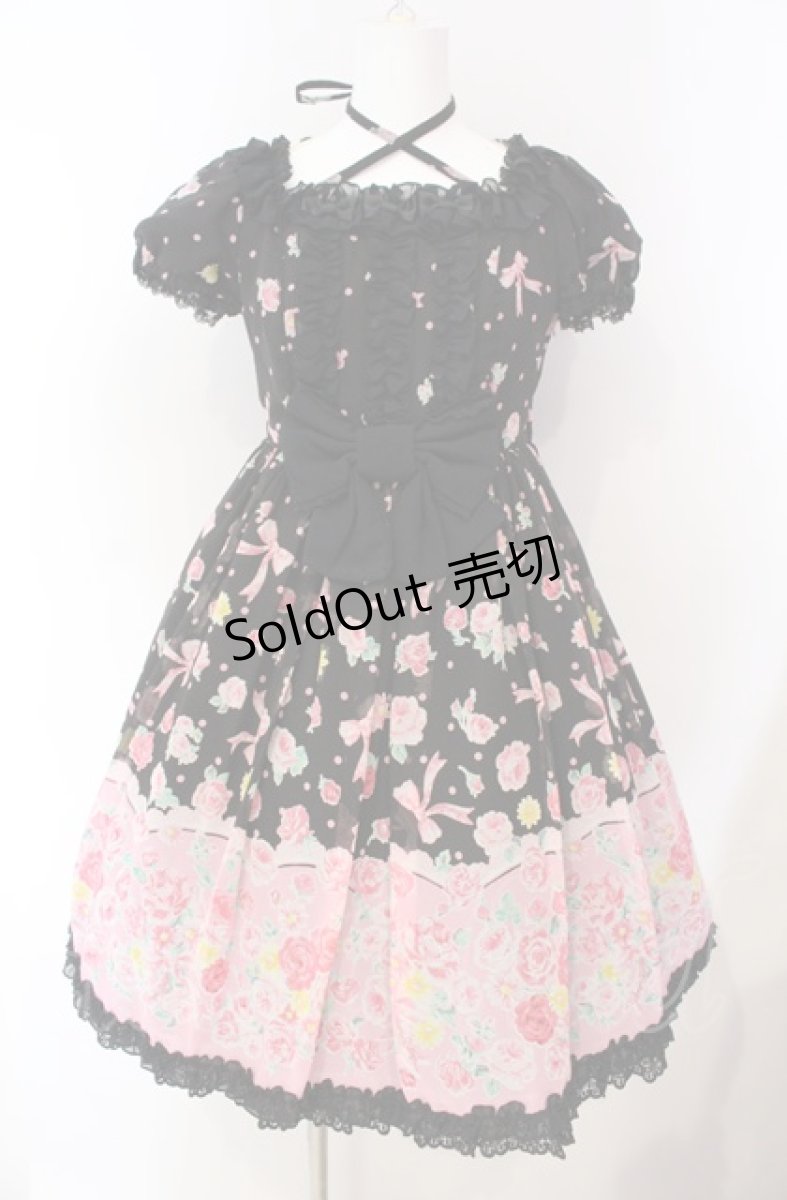 画像1: Angelic Pretty / Powder Roseワンピース  クロ O-25-08-07-011-AP-OP-IG-OS (1)