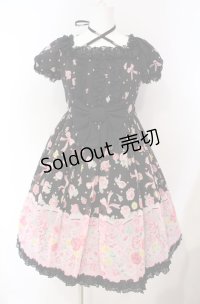 Angelic Pretty / Powder Roseワンピース  クロ O-25-08-07-011-AP-OP-IG-OS