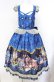 画像1: metamorphose / Dress roomバッスルジャンパースカート(ミディ)  インクブルー O-25-08-07-003-ME-OP-IG-OS (1)