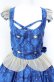 画像2: metamorphose / Dress roomバッスルジャンパースカート(ミディ)  インクブルー O-25-08-07-003-ME-OP-IG-OS (2)