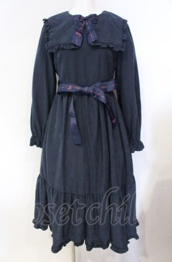 画像1: Maison de FLEUR / SnowWhiteワンピース F ネイビー O-25-08-07-018-LO-OP-OW-OS