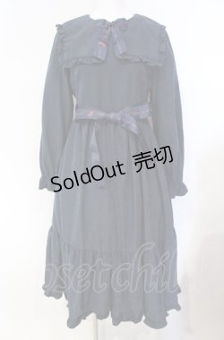 画像1: Maison de FLEUR / SnowWhiteワンピース F ネイビー O-25-08-07-018-LO-OP-OW-OS