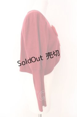 画像2: Maison de FLEUR / Snow Whiteニットカーディガン F ダークレッド O-25-08-07-019-LO-TO-OW-OS