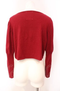 画像3: Maison de FLEUR / Snow Whiteニットカーディガン F ダークレッド O-25-08-07-019-LO-TO-OW-OS