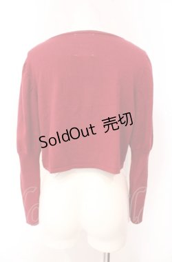 画像3: Maison de FLEUR / Snow Whiteニットカーディガン F ダークレッド O-25-08-07-019-LO-TO-OW-OS