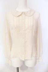 Innocent World / スカラップレースブラウス M キナリ O-25-08-07-020-IW-BL-OW-OS
