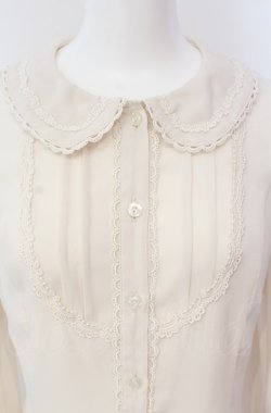 画像2: Innocent World / スカラップレースブラウス M キナリ O-25-08-07-020-IW-BL-OW-OS
