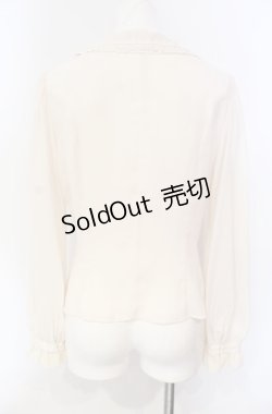 画像4: Innocent World / スカラップレースブラウス M キナリ O-25-08-07-020-IW-BL-OW-OS