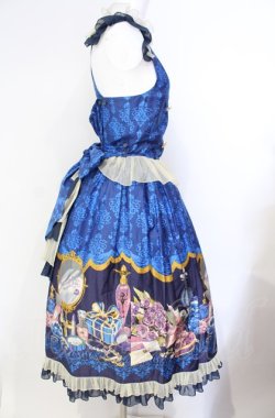 画像4: metamorphose / Dress roomバッスルジャンパースカート(ミディ)  インクブルー O-25-08-07-003-ME-OP-IG-OS