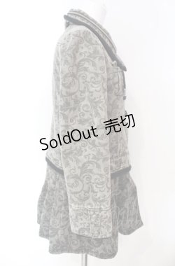 画像3: Rozen Kavalier / ツタ柄裾プリーツジャケット  グレー O-25-08-07-023-OO-JA-OW-OS