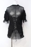 EVA LADY / Lost In The Fog Gothic Top　トップス L ブラック O-25-08-07-024-PU-TO-OW-OS