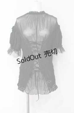 画像1: EVA LADY / Lost In The Fog Gothic Top　トップス L ブラック O-25-08-07-024-PU-TO-OW-ZT520