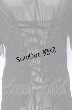 画像2: EVA LADY / Lost In The Fog Gothic Top　トップス L ブラック O-25-08-07-024-PU-TO-OW-ZT520