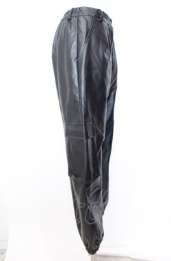 画像2: NieR Clothing / PU LEATHER 4POCKET PANTS【内側ふわもこ防寒】 パンツ  ブラック O-25-08-08-003-PU-PA-IG-OS