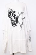 Candy Stripper / FIRE BUTTERFLY LAYERED  トップス  ホワイト O-25-08-08-027-PU-TO-IG-OS