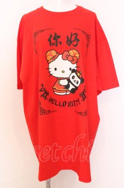 画像1: Candy Stripper / CHINA HELLO KITTY TEE 2 レッド O-25-08-08-029-PU-TO-IG-OS