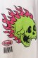 画像2: Candy Stripper / FIRE SKULL DAMAGE SWEAT スウェット  ホワイト O-25-08-08-030-PU-TO-IG-OS (2)