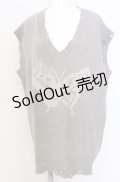 Candy Stripper / FIRE BUTTERFLY DAMAGE VEST ベスト  グレー O-25-08-08-031-PU-TO-IG-OS