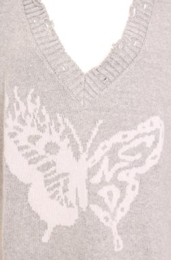 画像2: Candy Stripper / FIRE BUTTERFLY DAMAGE VEST ベスト  グレー O-25-08-08-031-PU-TO-IG-OS