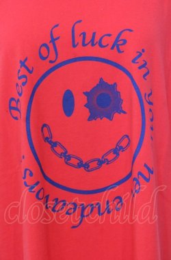 画像2: Candy Stripper / GET SHOT SMILE BIG TEE Tシャツ  レッド O-25-08-08-032-PU-TS-IG-OS