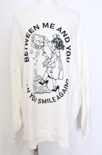 Candy Stripper / BETWEEN ME AND YOU SWEAT ONE-PIECE ワンピース  ホワイト O-25-08-08-033-PU-TO-IG-OS