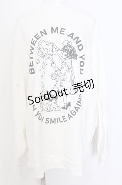 画像1: Candy Stripper / BETWEEN ME AND YOU SWEAT ONE-PIECE ワンピース  ホワイト O-25-08-08-033-PU-TO-IG-OS