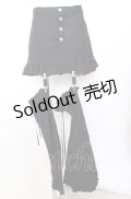 BPN / バックティアードスカート  ブラック×レッドチェック O-25-08-08-036-GO-SK-IG-OS