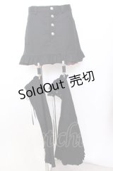 BPN / バックティアードスカート  ブラック×レッドチェック O-25-08-08-036-GO-SK-IG-OS