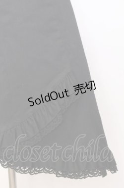 画像2: PEACE NOW / 裾フリルミディスカート M ブラック O-25-08-08-040-PU-SK-IG-OS