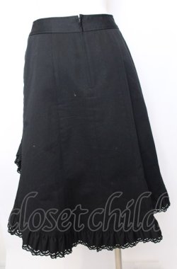 画像3: PEACE NOW / 裾フリルミディスカート M ブラック O-25-08-08-040-PU-SK-IG-OS