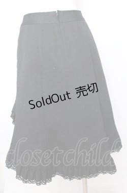 画像3: PEACE NOW / 裾フリルミディスカート M ブラック O-25-08-08-040-PU-SK-IG-OS