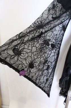 画像3: Qutie Frash / レーススリーブレイヤード風トップス  ブラック×パープル O-25-08-08-044-QU-TO-IG-OS