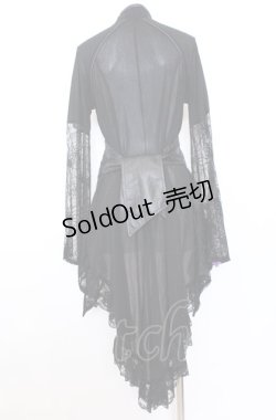 画像4: Qutie Frash / レーススリーブレイヤード風トップス  ブラック×パープル O-25-08-08-044-QU-TO-IG-OS